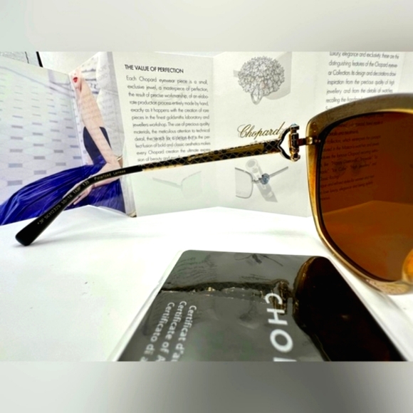 👑Chopard SCH232S TA9P Polarized Cat Eye . Size 55-16-135mm‼️🏆 - Picture 15 of 16